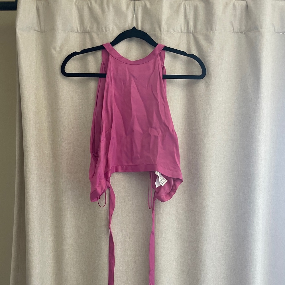Pink Tieback Top